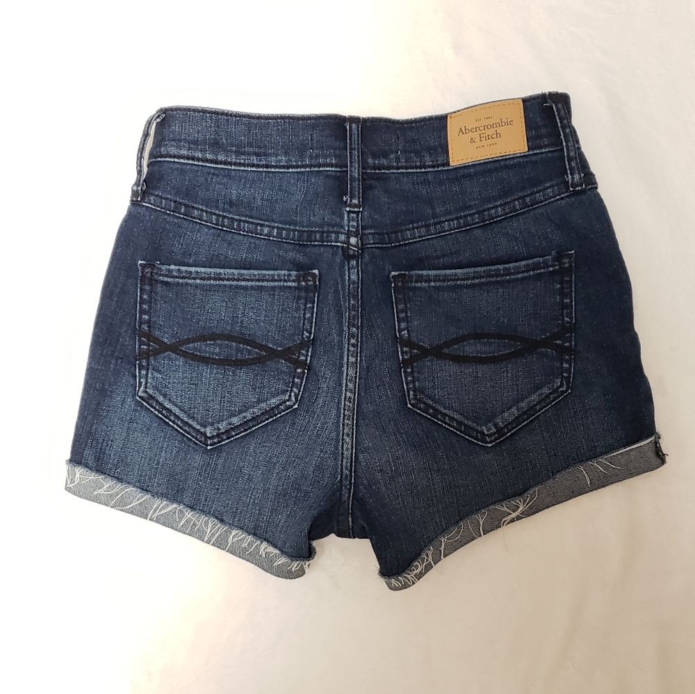Abercrombie & Fitch Denim Shorts sz 25 - Picture 3 of 8